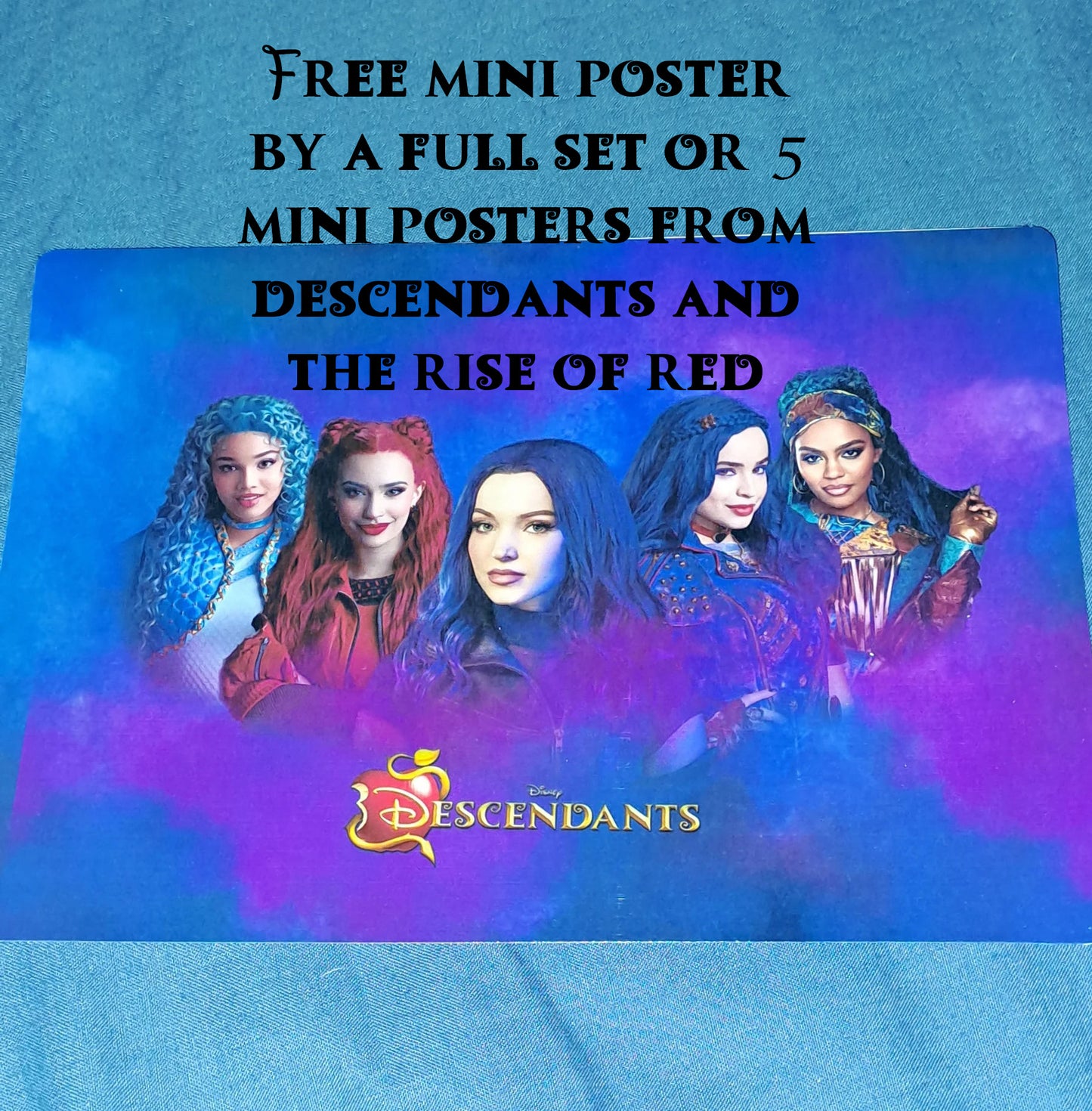 Descendants the rise of red mini posters (