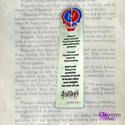 Twenty one pilots Heathens bookmark