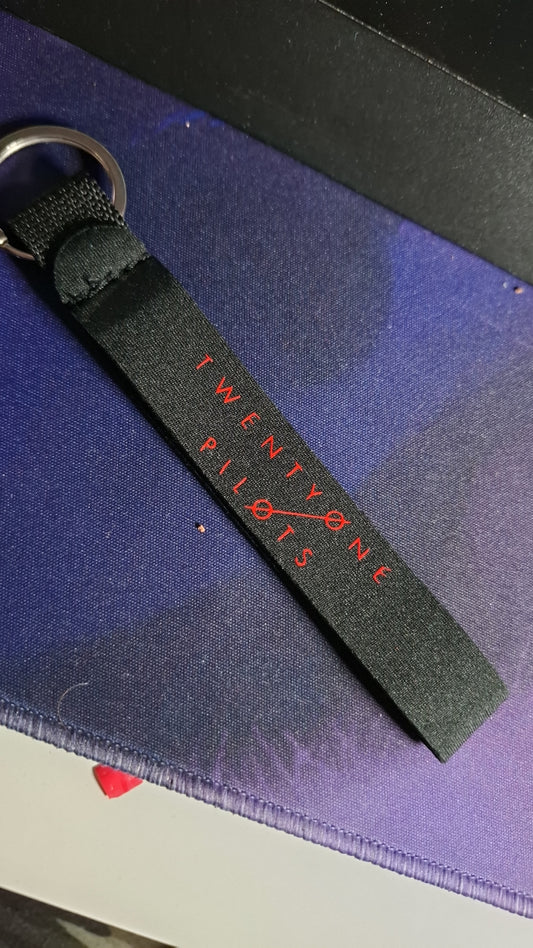 Twenty one pilots tour Blurryface 10 anniversary keychain