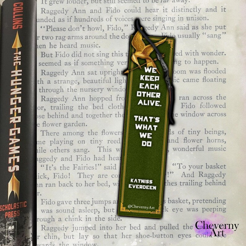 The Hunger Games Katniss bookmark