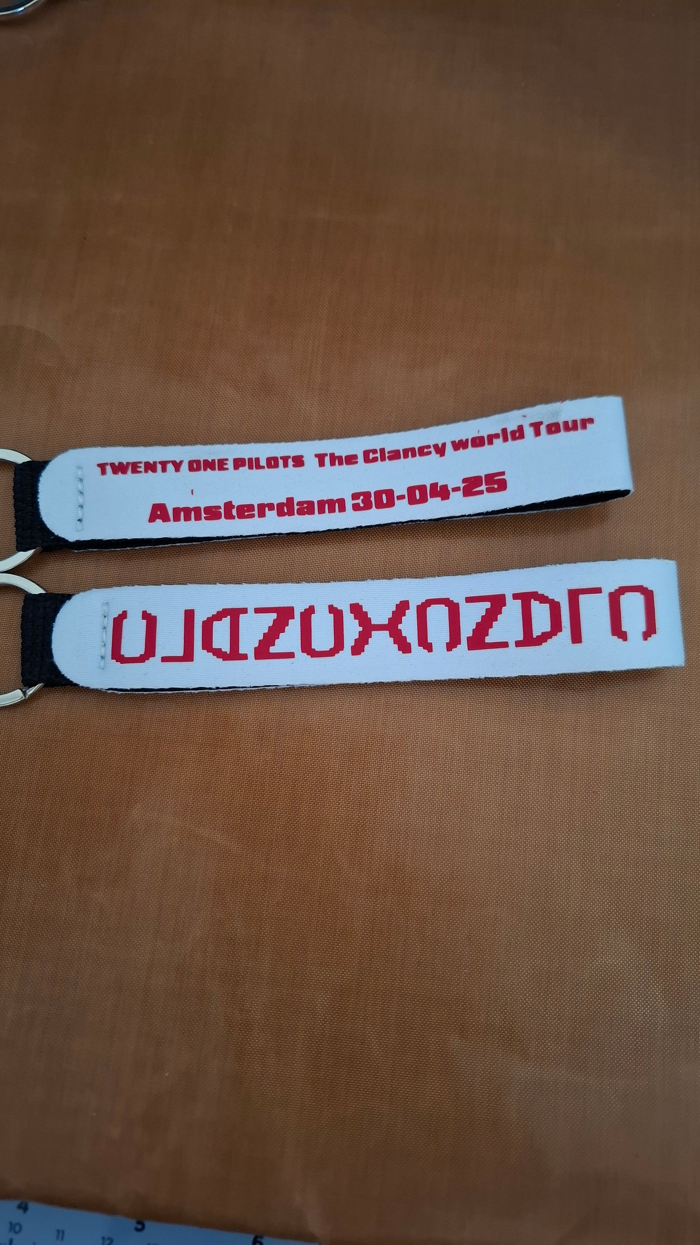 Twenty one pilots tour sleutelhanger amsterdam