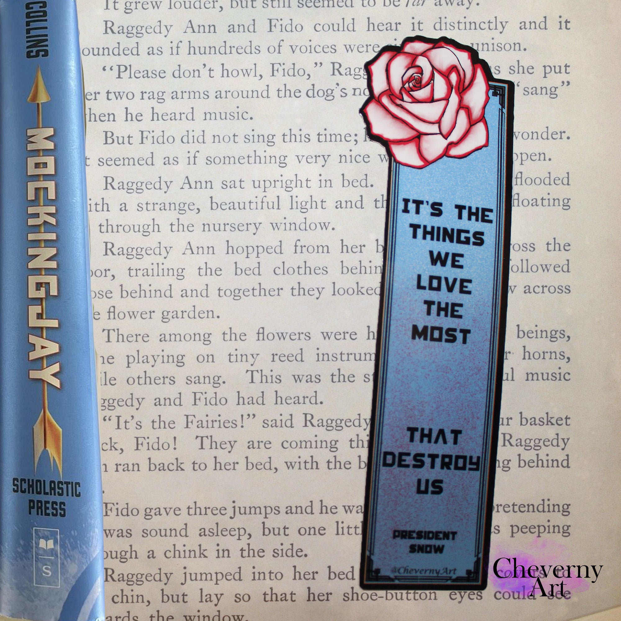 The hunger games Mockingjay snow Bookmark