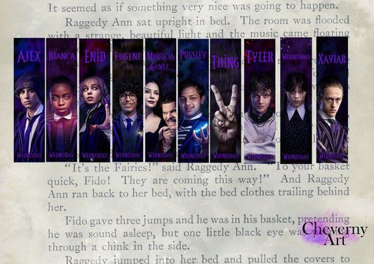 wednesday bookmarks
