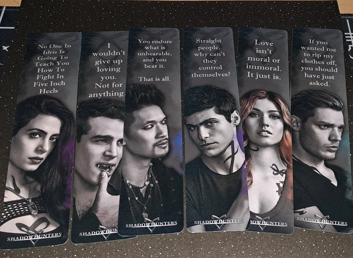 Shadow Hunters bookmarks set 2