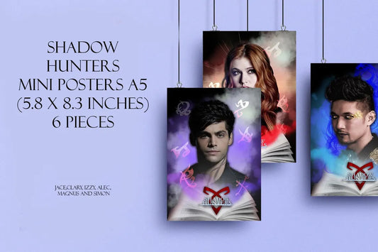 shadowhunters mini posters 6 pieces