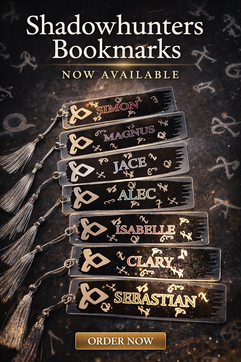 ShadowHunters acrylic bookmarks