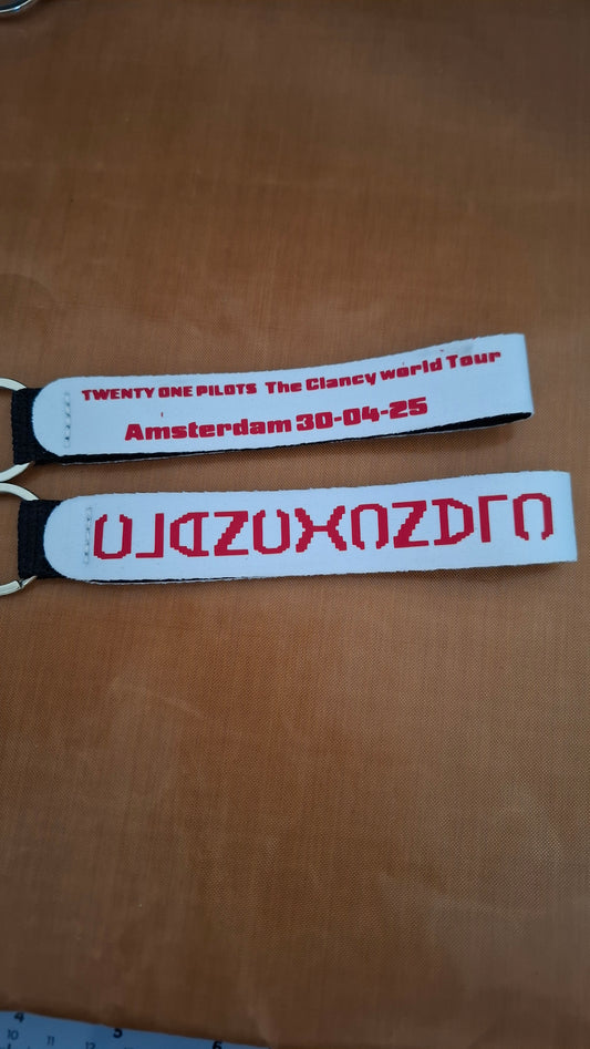Twenty one pilots tour sleutelhanger amsterdam