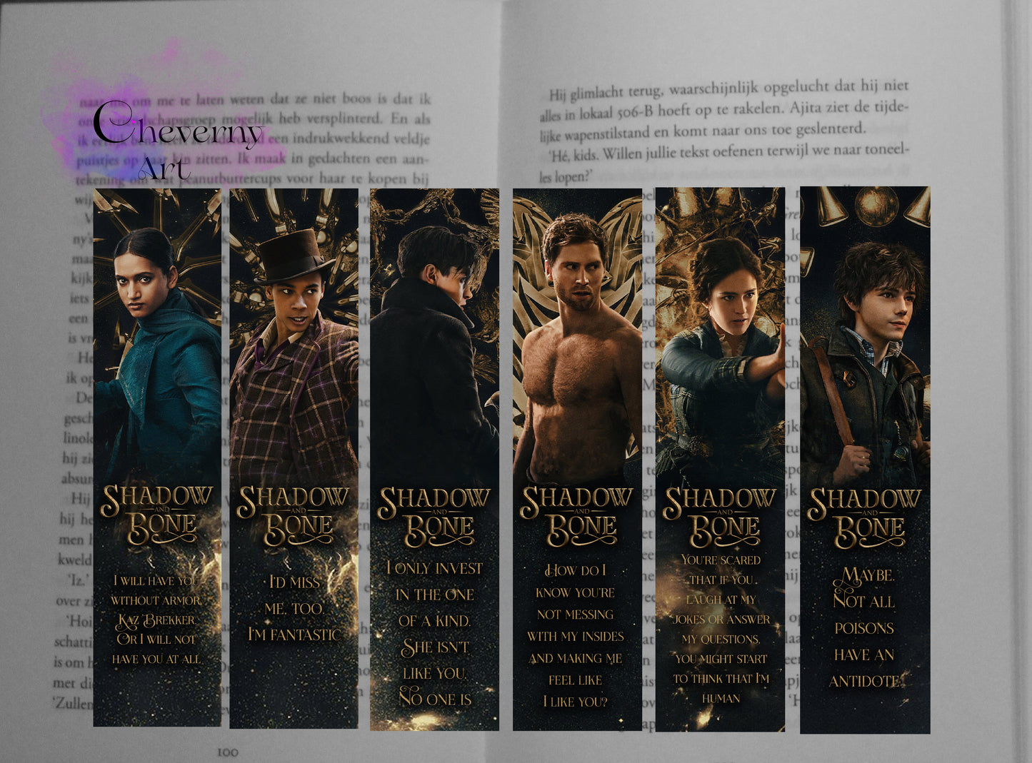 SIx of crows bookmarks