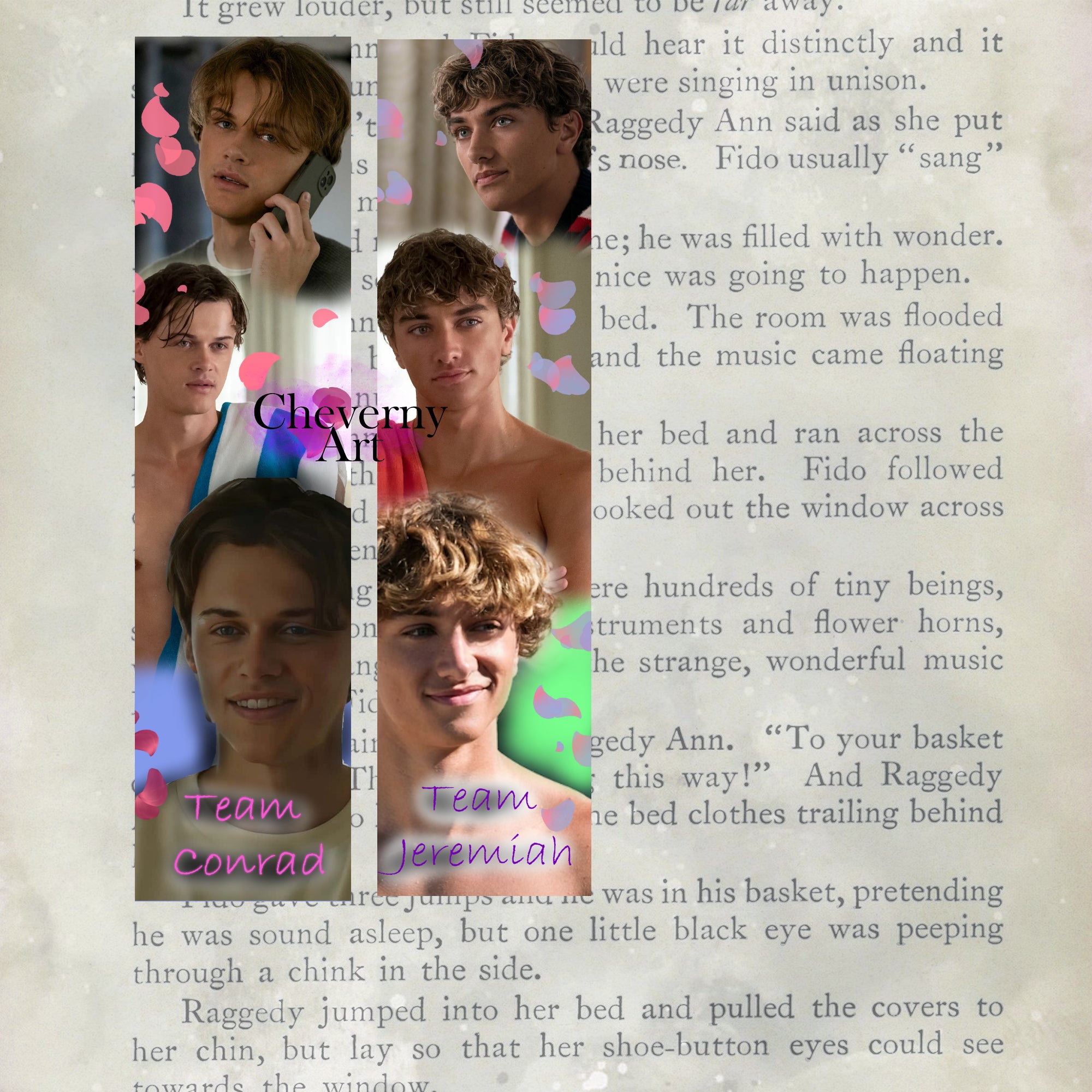 The summer i turned pretty bookmarks team conrad or team Jeremiah